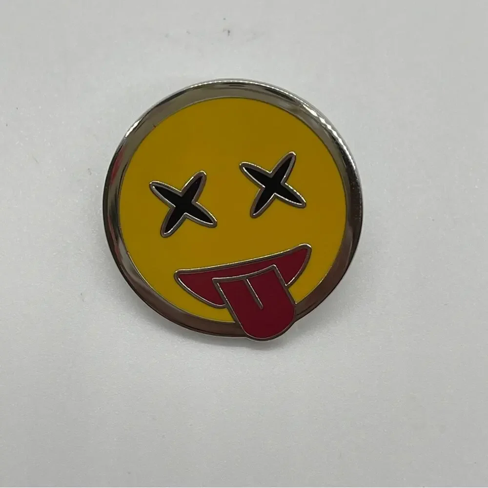 Coach Enamel Decorative Pin - Yellow Emoji 1